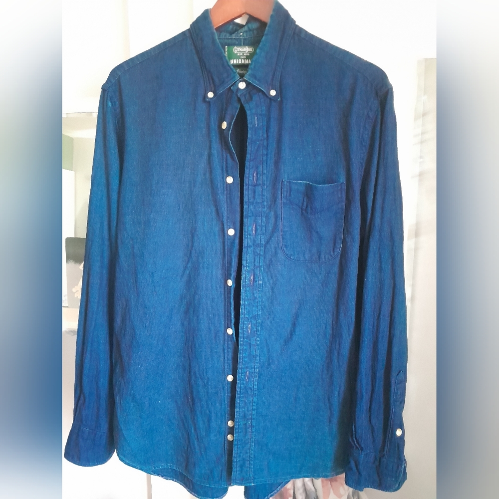 Gitman Bros Vintage x Unionmade San Francisco heavy Oxford weave natural indigo